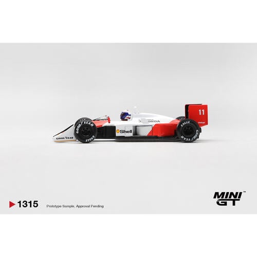 (網店預購) MINI GT McLaren MP4/4 #11 Alain Prost 1988 Canadian Grand Prix 2nd Place/ Blister Packaging (預計2026年11月發貨)