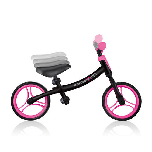 Globber高樂寶 Go Bike 幼兒平衡車 (黑色/粉紅色)