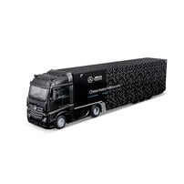 Bburago 1:43 Mercedes Benz Racing Hauler With Mercedes Benz F1W15 Diecast