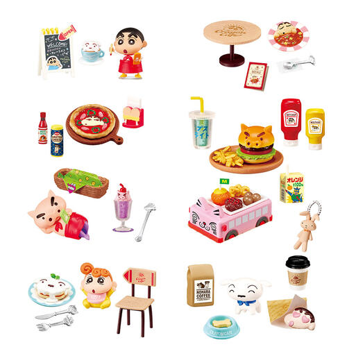Re-ment Crayon Shinchan Cafe Blind Box Single Pack - Assorted