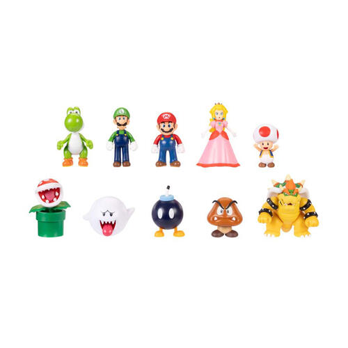 Super Mario超級瑪利歐 2.5吋瑪利歐夥伴與敵人10件裝