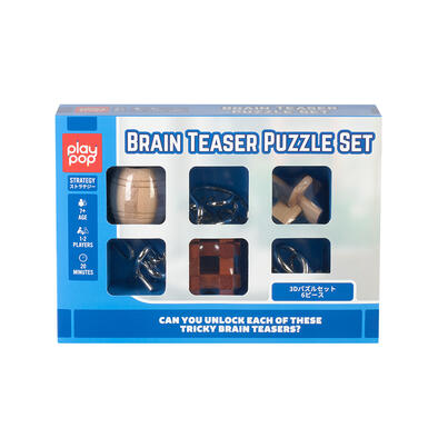 playpop Brain Teaser Puzzle Set Strategy Game