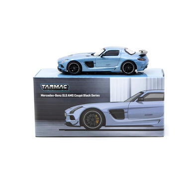  Tarmac Works 車仔 1/64 平治 SLS AMG Coupé Black Series Matte Blue - GLOBAL64