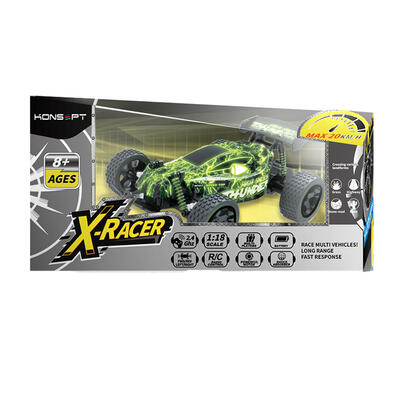 Konsept 1:18 Rc Hi-Speed Led X-Racer - Green