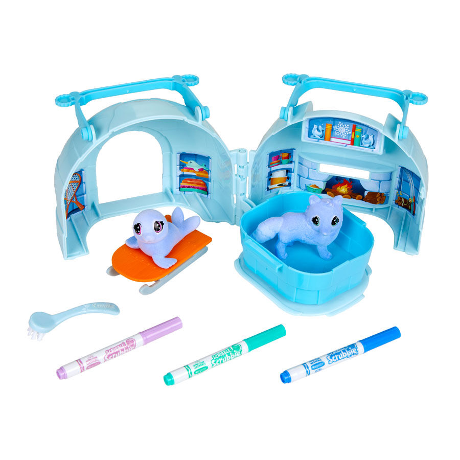 Crayola Scribble Scrubbie Pets Arctic Igloo Toys