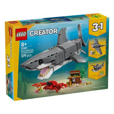 LEGO樂高創意系列 凶猛鯊魚和尋寶箱 31381