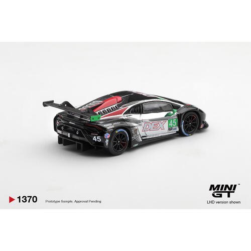 (Pre-order) MINI GT Lamborghini Huracan Gt3 Evo2 #45 Dex Wayne Taylor Racing 2025 Imsa Chevrolet Grand Prix Class Winner / Blister Packaging (Expected January 2027)
