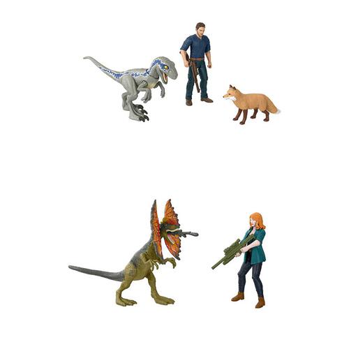 Jurassic World侏羅紀世界 恐龍與人物套裝 - 隨機發貨