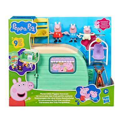 Peppa Pig粉紅豬小妹 三隻小豬露營車遊戲套裝