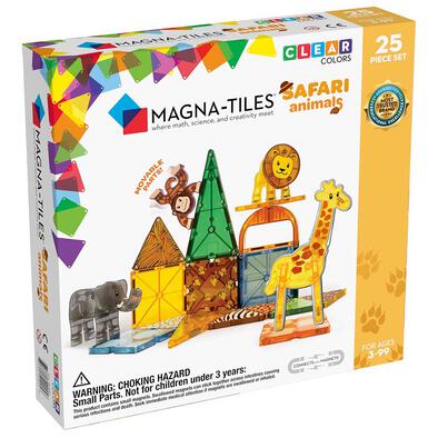 Magna-Tiles 磁力片積木玩具 - 野生動物 25 塊套裝