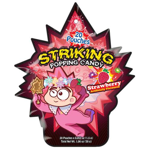 Striking索勁 爆炸糖 - 青蘋果 / 士多啤梨味 - 隨機發貨