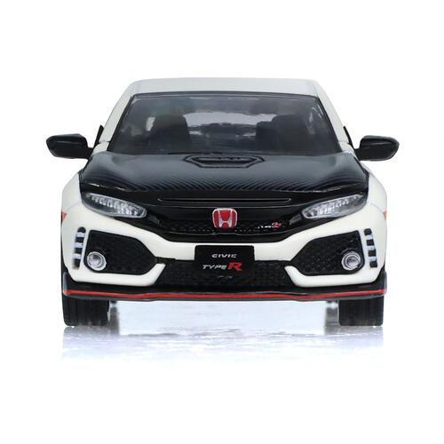 GreenLight 2018 - Honda Civic Type R (FK8) with Custom Wheels and Carbon Hood - Championship White - Tokyo Torque