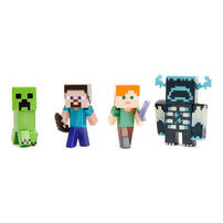 Minecraft 2.5" Metal Figures 4 Pcs Pack (Single Pack) - Assorted