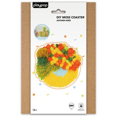 playpop DIY Moss Coaster Autumn