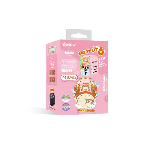 XPower x Lulu The Piggy TA45B 45W 6-Output PD 3.0/PPS Travel Adapter