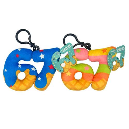 6-7 Clip On Plush - Assorted (1 Pc)