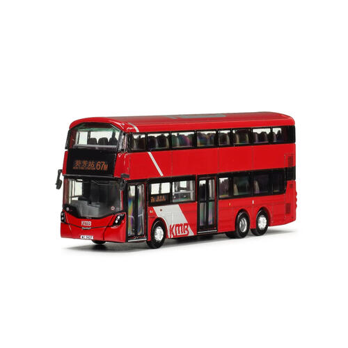 KMB九巴 1:120模型 - 富豪B8L前衛雙子星三型歐盟第六代環保巴士十二米 (路線67M)