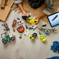 LEGO樂高城市系列 飛機、工程車和氣墊船混搭套裝 60505