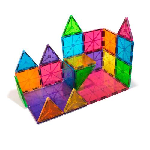 Magna-Tiles 磁力片積木玩具 - 透光彩色 32塊套裝