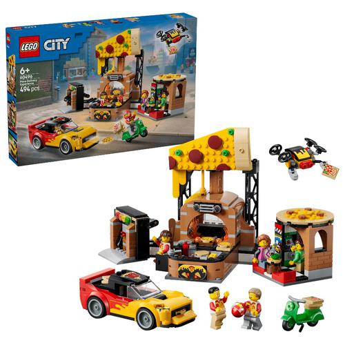 LEGO樂高城市系列 Pizza外賣體驗交通工具套裝 60496