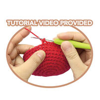 playpop Diy Crochet Keyring - Strawberry
