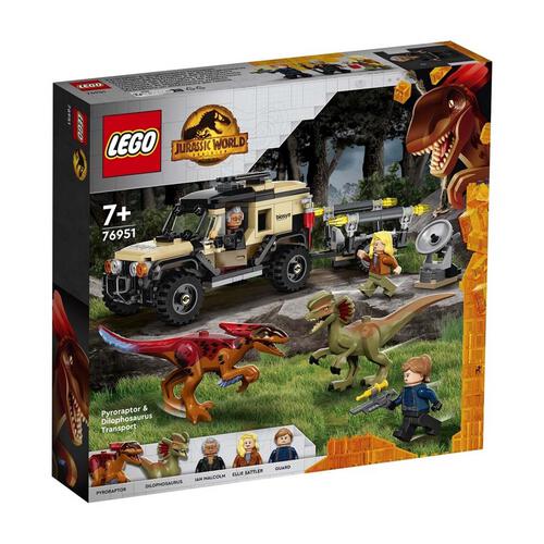 LEGO樂高侏羅紀世界系列 Pyroraptor & Dilophosaurus Transport 76951