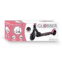 Globber高樂寶 Flow Element Junior Lights 兩輪可折疊發光滑板車 黑粉紅色
