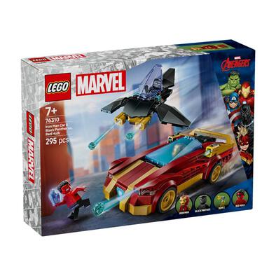LEGO Marvel Super Heroes Iron Man Car & Black Panther vs. Red Hulk 76310