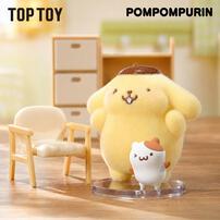 TOP TOY Sanrio三麗鷗 布甸狗 毛絨絨日常系列植絨盲盒 - 盲盒 (單件裝)