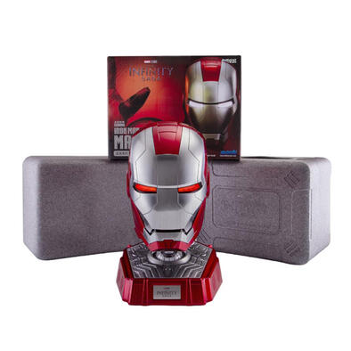 Marvel 1: 1 Collectible Iron Man MK5 Wearable Helmet With Bluetooth Speaker