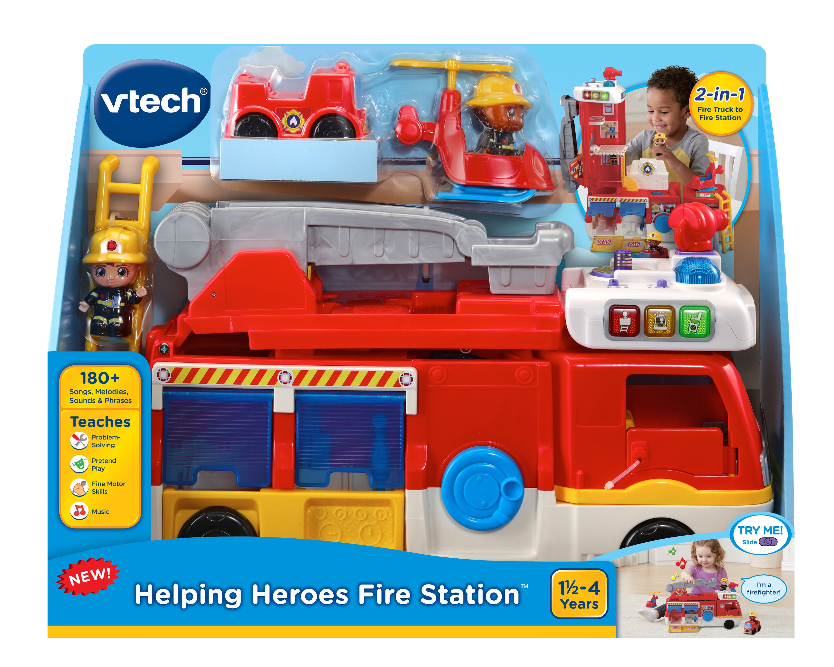 vtech toot toot 2 in 1 fire station