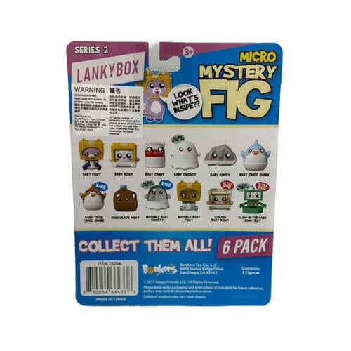 Lanky Box Micro Mystery Figures 6 Pack - Assorted
