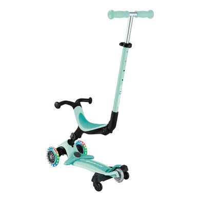 Globber高樂寶 Go&bull;Up Active Lights 360&deg; 三合一可折疊發光滑板車 - 薄荷綠色