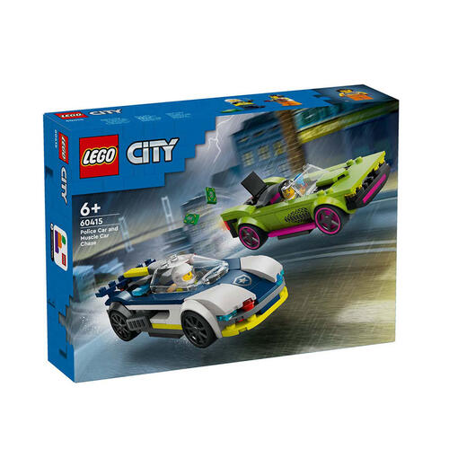 LEGO City Police Car and Muscle Car Chase 60415