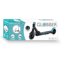 Globber高樂寶 Flow Element Junior Lights 兩輪可折疊發光滑板車 黑藍綠色