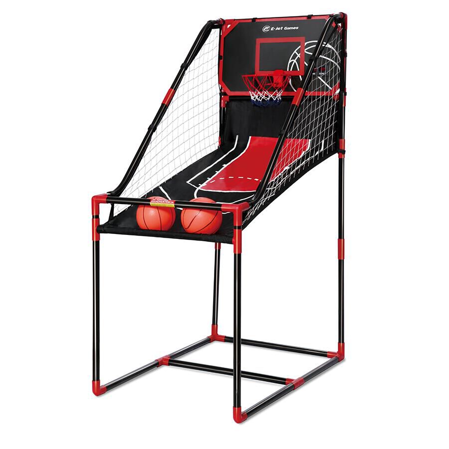 Shipped from USA, Basketball Training Airpow Basketball Arcade Game for Kids Great Gift for Boys 2 Basketballs and Pump Single Shot Indoor Shooting System Basketball Arcade Toy with Mini Hoop 