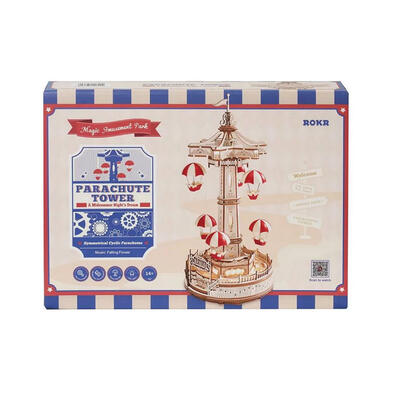 Robotime Parachute Tower DIY Wooden Puzzle