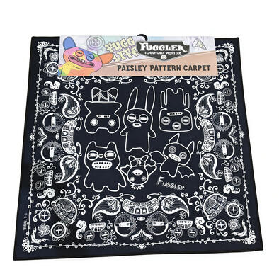 Fuggler Paisley Pattern Carpet - Black