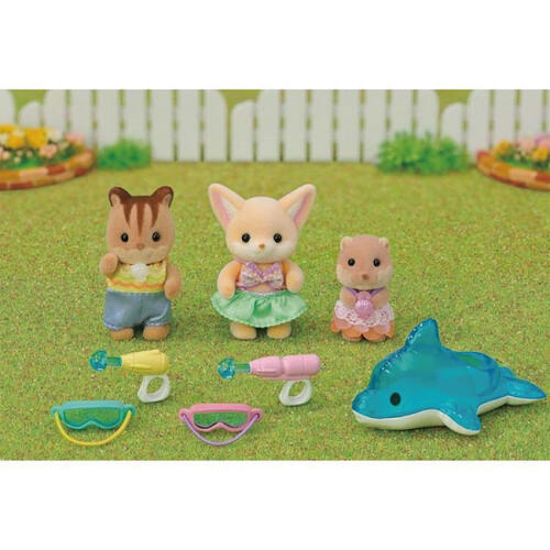 Sylvanian Families森林家族 幼稚園三人泳池歡樂套裝