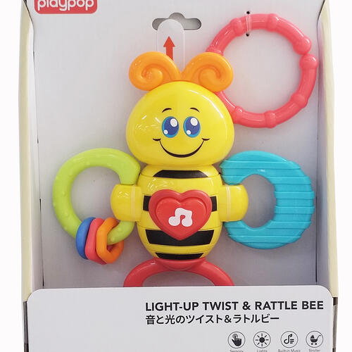 playpop Light-Up Twist Rattle-Bee