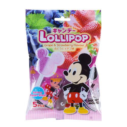 Disney Mickey Lollipop Grape And Strawberry