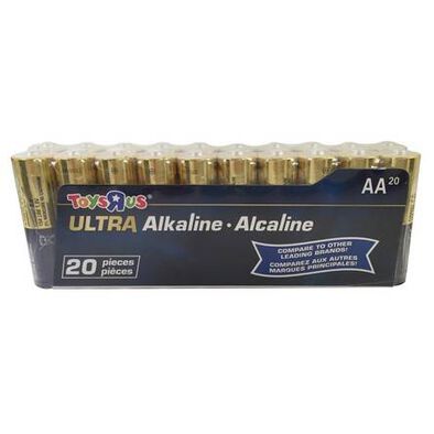 Toys"R"Us Ultra Alkaline AA Batteries Pack 20 Pieces