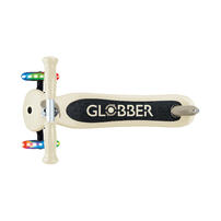 Globber高樂寶 Expert發光三輪滑板車 - 沙棕色