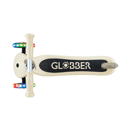 Globber高樂寶 Expert發光三輪滑板車 - 沙棕色