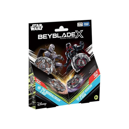 Beyblade爆旋陀螺 X BX-00 星戰雙陀螺入門套裝：曼達洛人 3-60F vs 星區長吉迪恩 3-80N