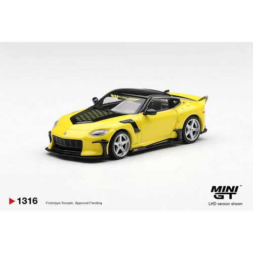 (網店預購) MINI GT Nissan Z VeilSide FFZ400 Ikazuchi Yellow/ Blister Packaging (預計2026年10月發貨)