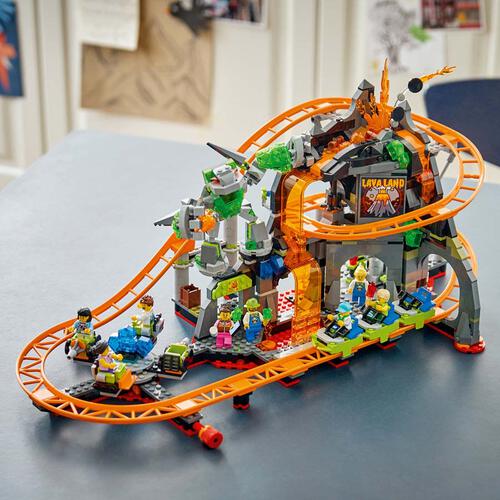 LEGO樂高城市系列 熔岩國度雲霄飛車樂園