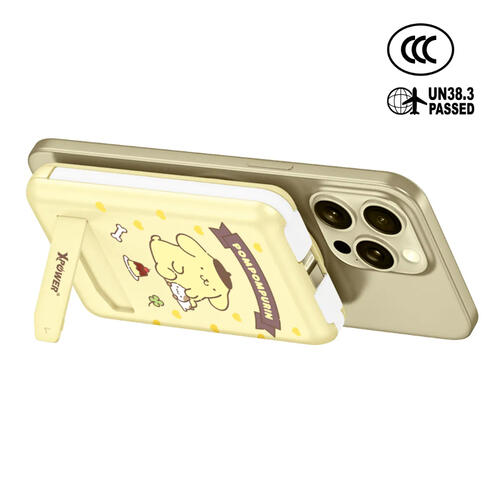 (特別訂購)XPower x Sanrio Pompompurin M10C+ 6合1 10000mAh多功能迷你20W PD3.0+磁吸無線快充移動電源