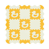 Baby Star 9塊裝動物併接遊戲地墊 - 黃鴨