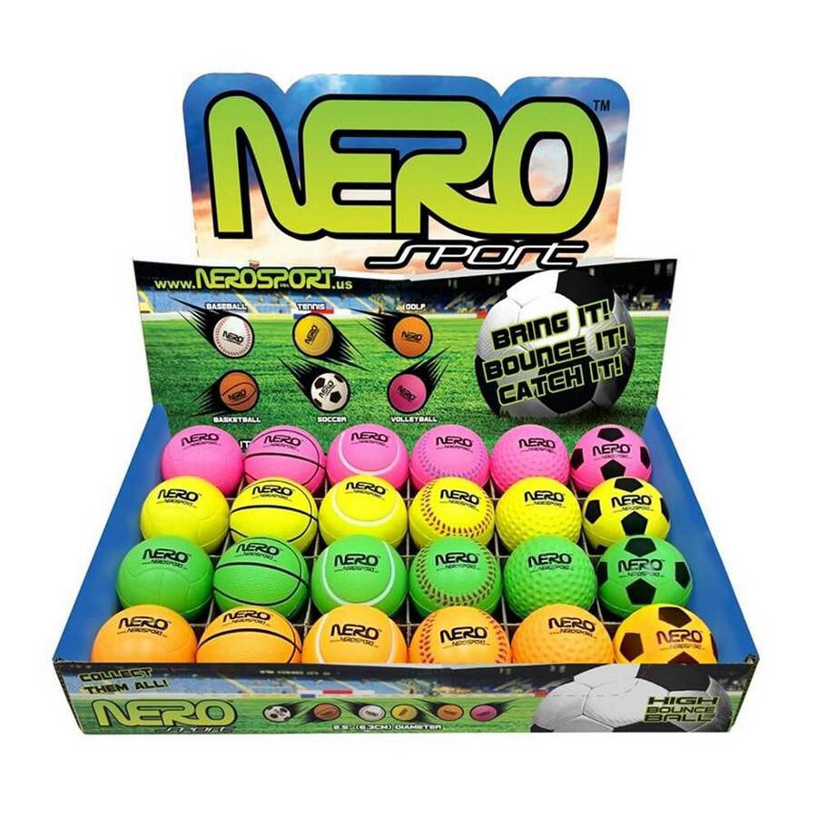 Nero Sport High Bounce Ball Single Pack Assorted Toys